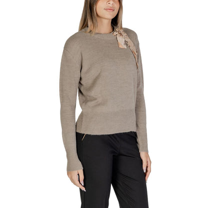 Alviero Martini Prima Classe Beige Polyester Sweater