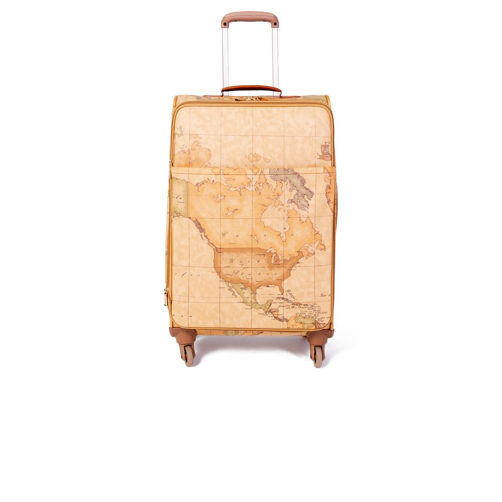 Alviero Martini Prima Classe Beige Cotton Luggage And Travel