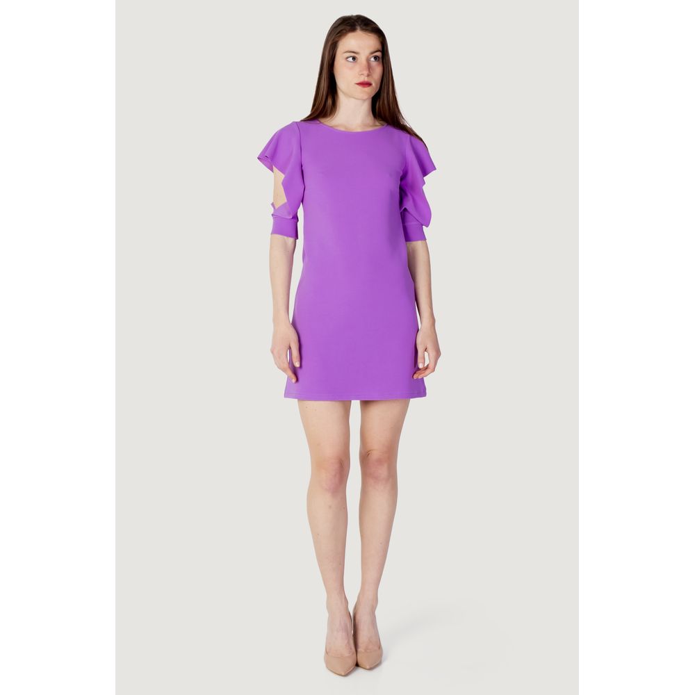 Rinascimento Purple Polyester Dress