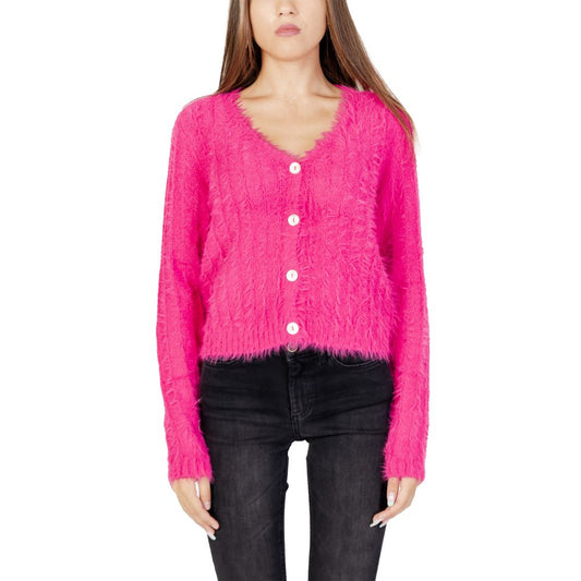 Vero Moda Pink Nylon Cardigan