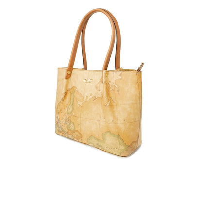 Alviero Martini Prima Classe Beige Leather Handbag