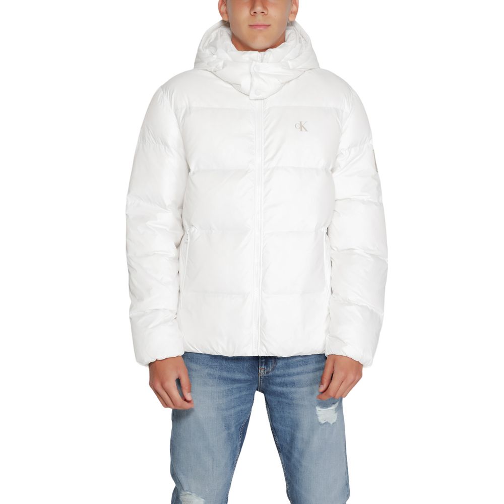 Calvin Klein Jeans White Polyamide Jacket