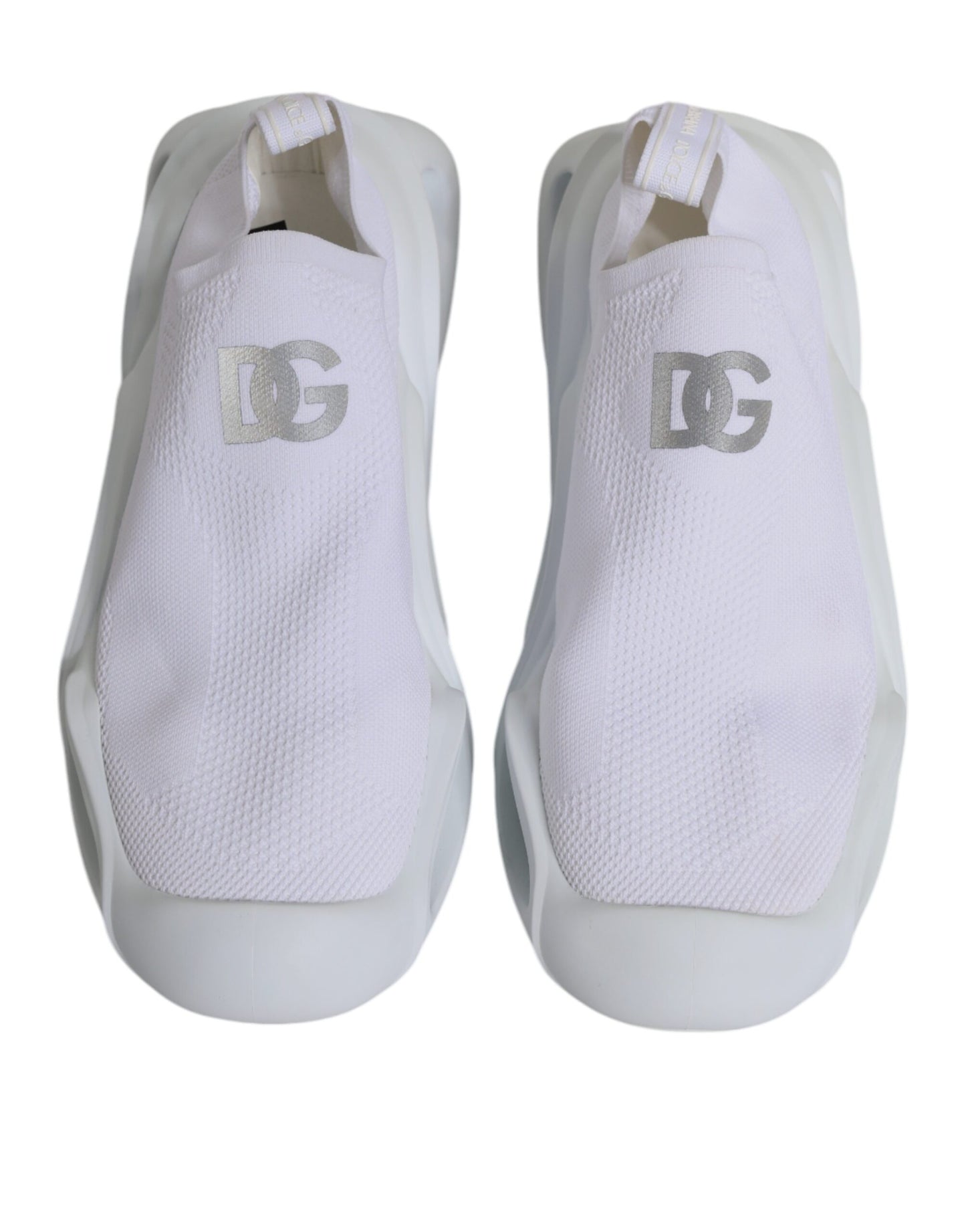 Dolce & Gabbana White Slip On Wave Low Top Men Sneakers Shoes