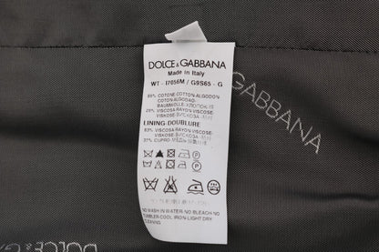 Dolce &amp; Gabbana Elegancka szara kamizelka w paski