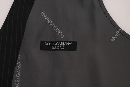 Dolce &amp; Gabbana Elegancka kamizelka w paski w kolorze szarym