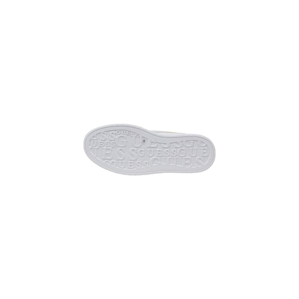 Guess White Polyethylene Flat Shoe