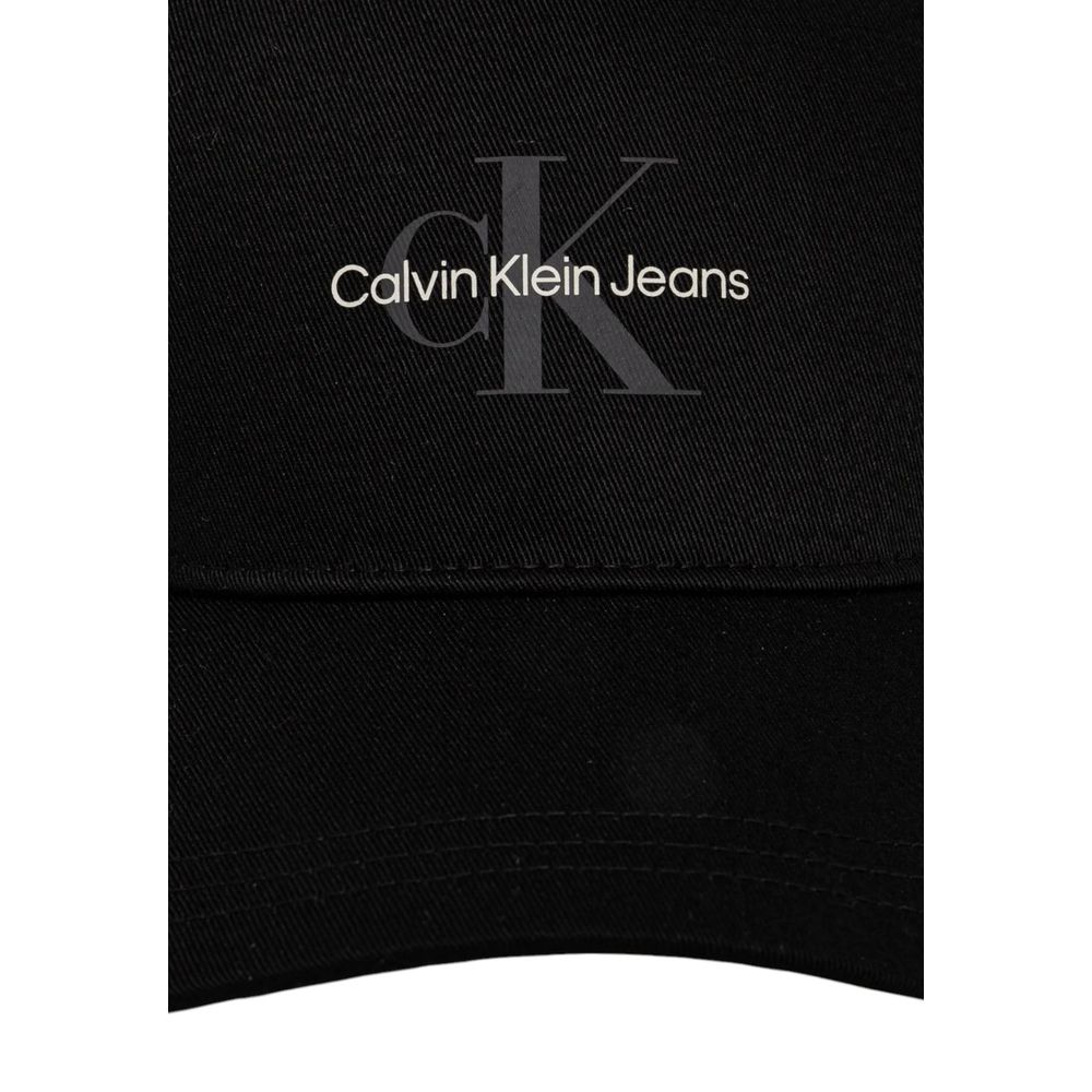 Calvin Klein Jeans Black Recycled Polyester Hat