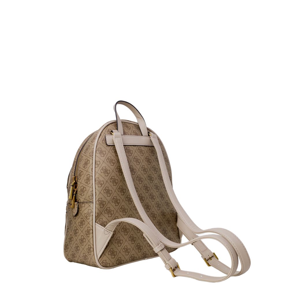 Guess Brown Polyethylene Backpack