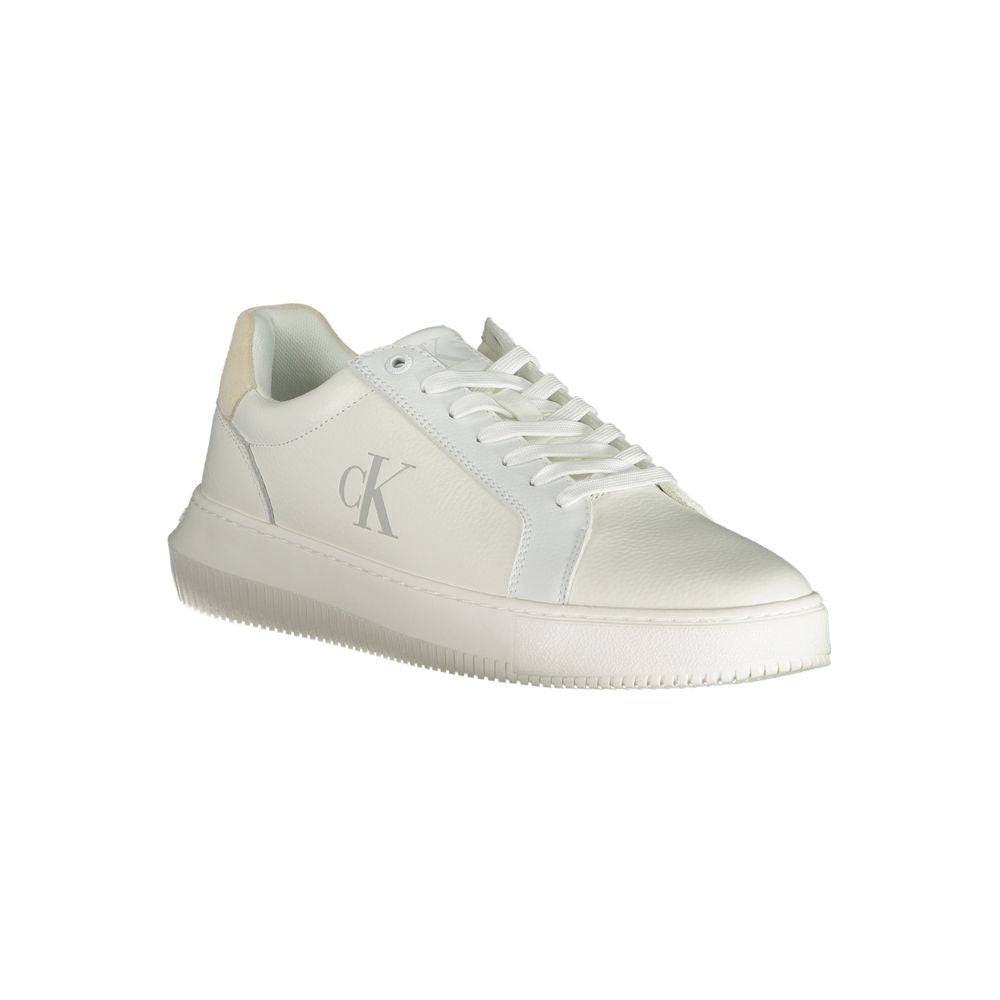 Calvin Klein White Polyester Sneaker