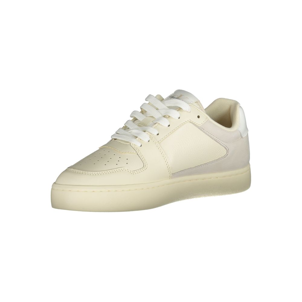 Calvin Klein White Polyester Sneaker