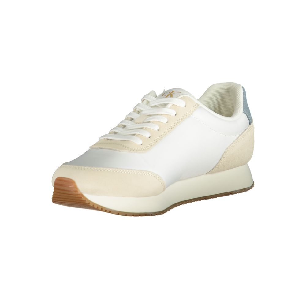 Calvin Klein White Polyester Sneaker