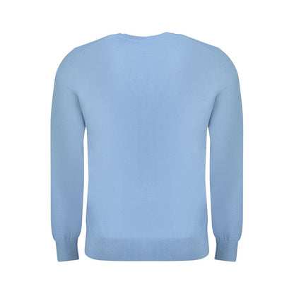 Hugo Boss Blue Cotton Sweater