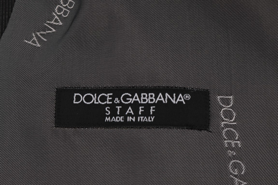 Dolce &amp; Gabbana Elegancka Szara Kamizelka Kamizelka