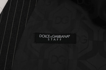 Dolce &amp; Gabbana Elegancka szara kamizelka w paski