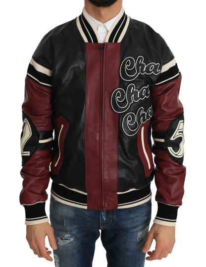 Kurtka typu bomber Dolce &amp; Gabbana Exquisite Sheepskin Leather