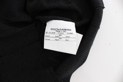 Dolce &amp; Gabbana Elegancka Czarna Bezrękawnikowa Kamizelka